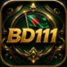 BD111 APK Download Bangladesh premium logo with gold 3D design, Bangladesh flag, and green luxury gaming emblem for Android users.